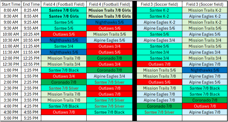 LAXfest Schedule 2026